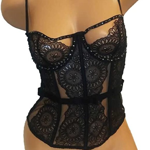 NWT Victoria’s Secret Designer Collection Black Lace Bra - Size 36D - Picture 2 of 6